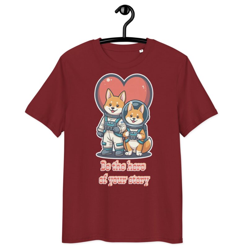 Unisex organic ribbed neck t-shirt - Image 15