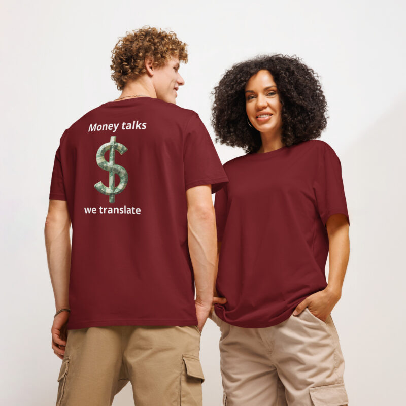 Unisex organic ribbed neck t-shirt - Image 4
