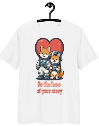 Unisex organic ribbed neck t-shirt