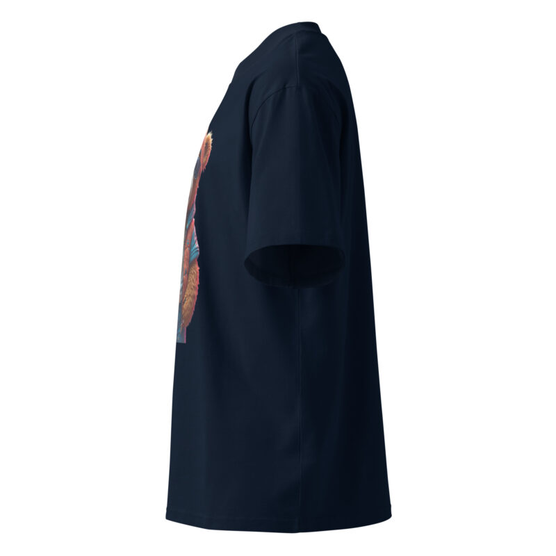 Unisex organic oversized high neck t-shirt - Image 12